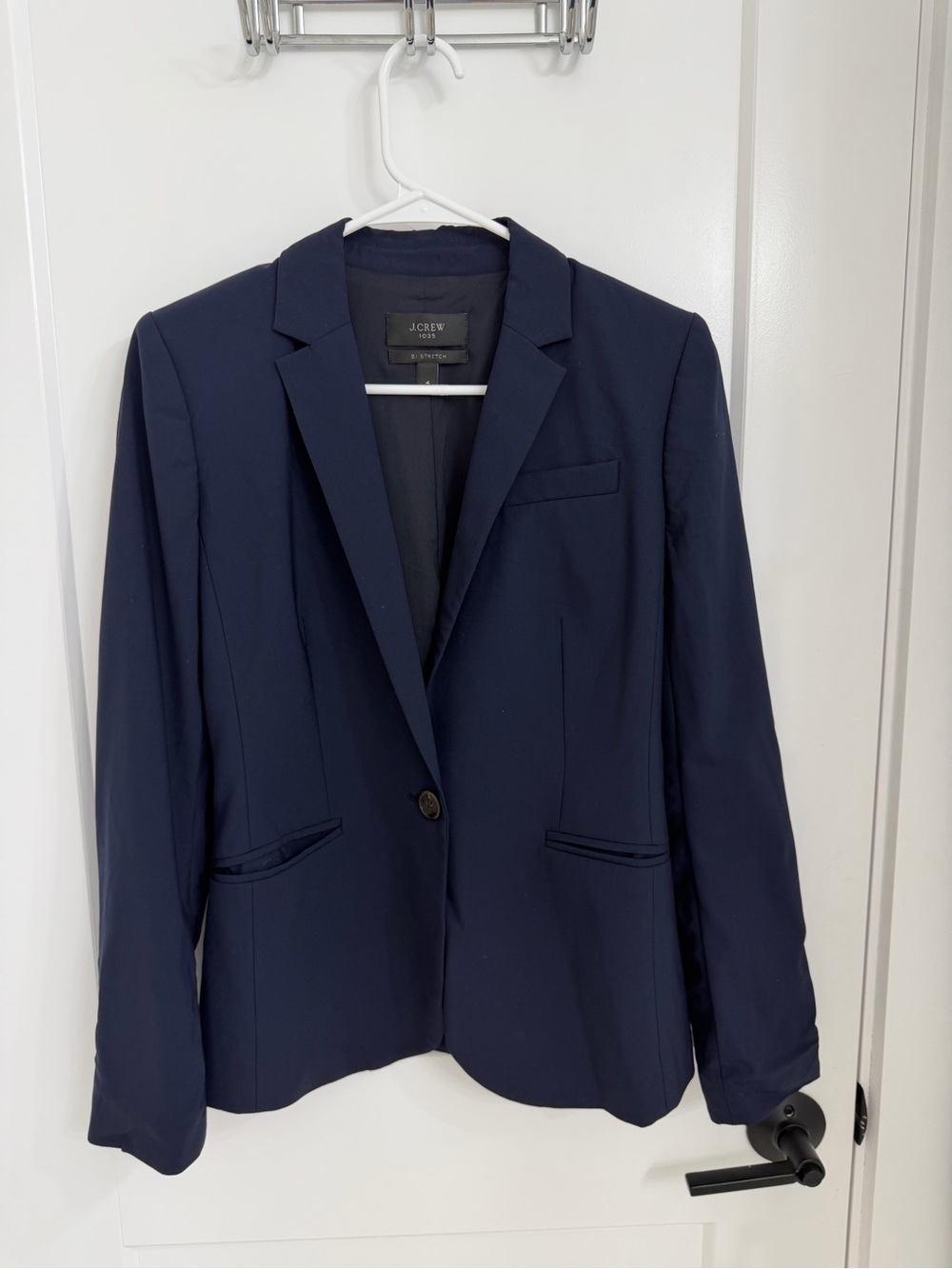 J. Crew Navy Single-Button Tailored Blazer